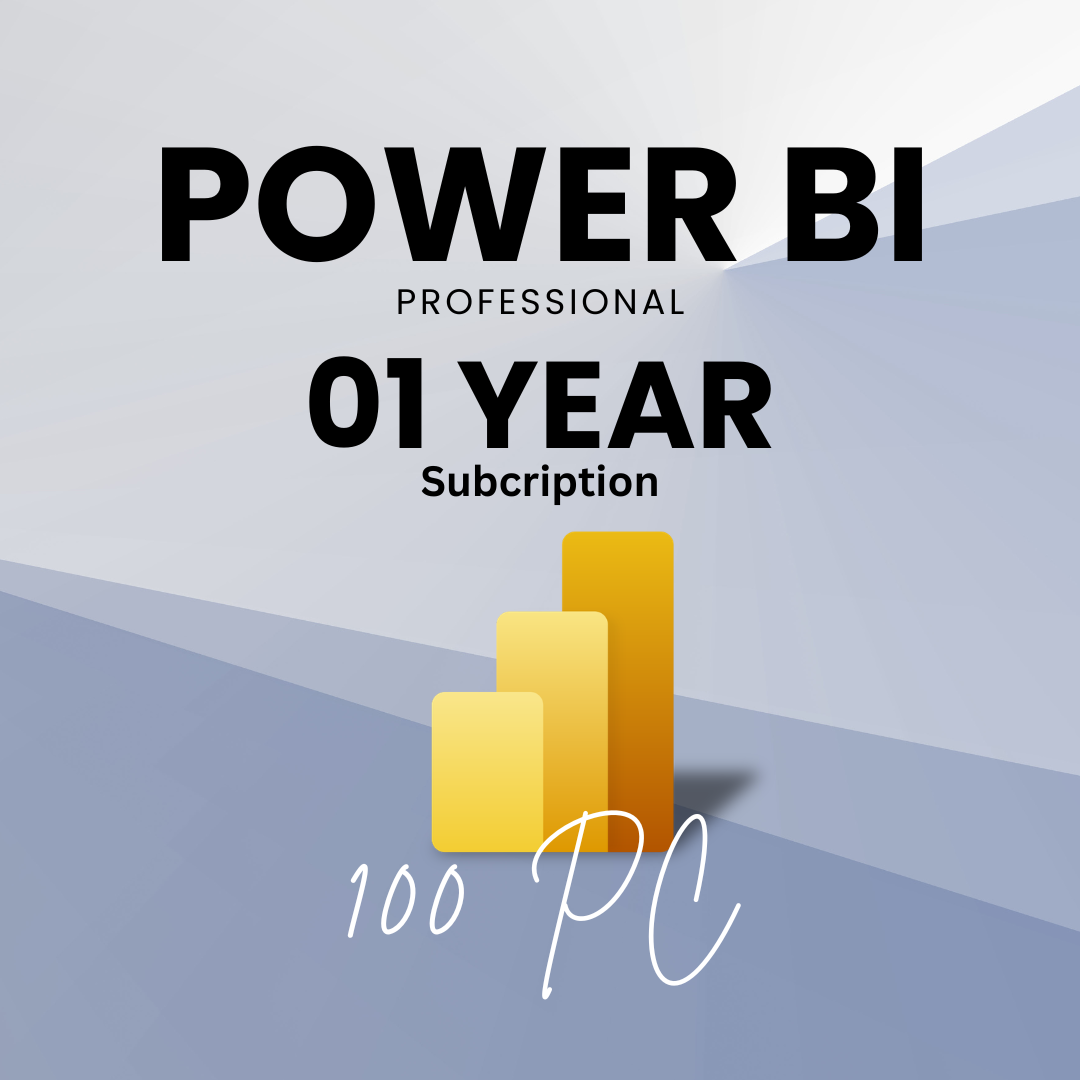 Power BI Professional 100PC for 1 Year Subscription